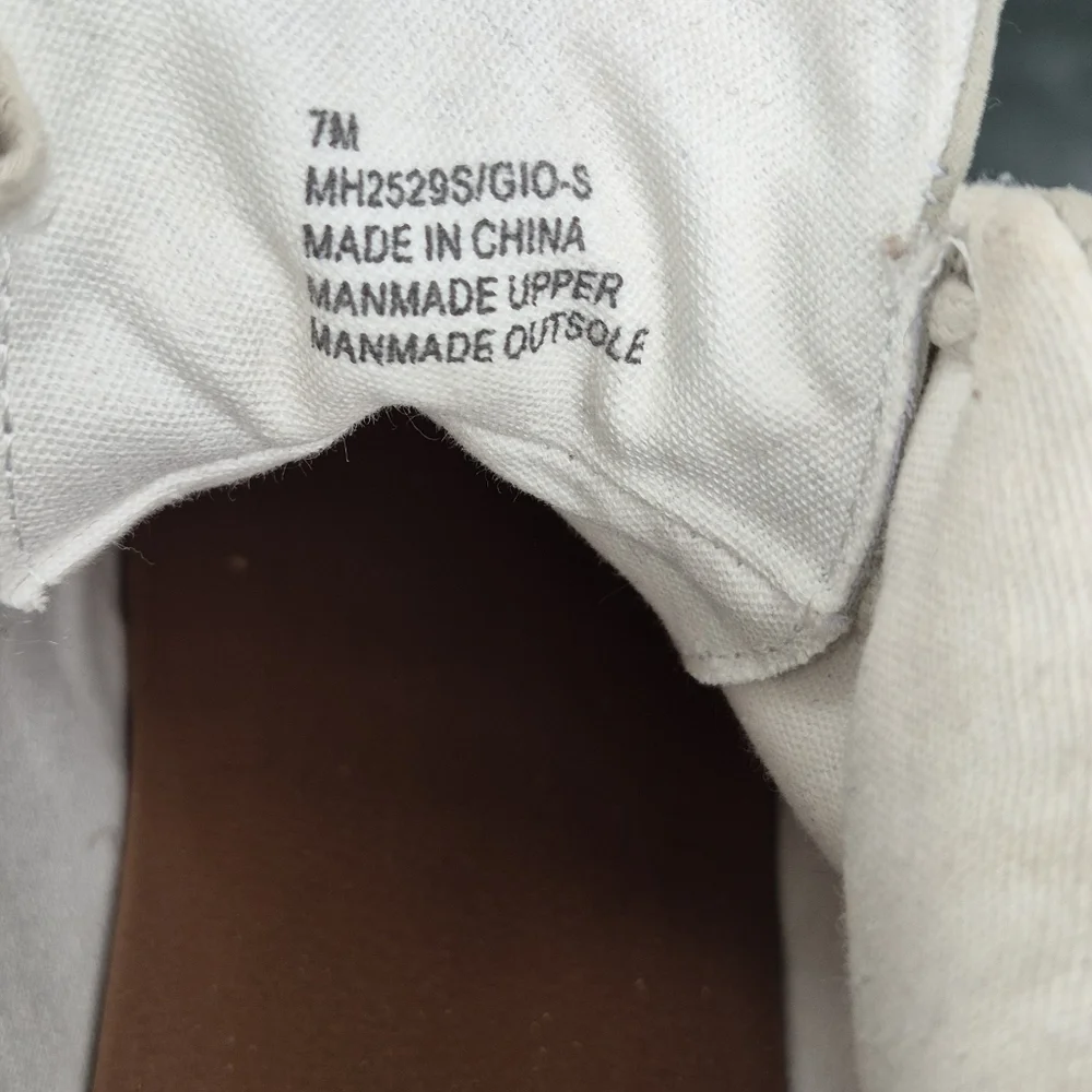 MIA Tan and White Sneakers with Breathable Design